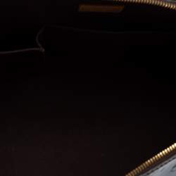 Pre Owned حقيبة لوي فيتون ألما جلد مونوغرامي لامع عنابي كبيرة