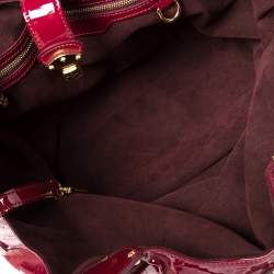 Pre Owned Louis Vuitton Cerise Mahina Patent Leather Limited Edition Surya L Bag