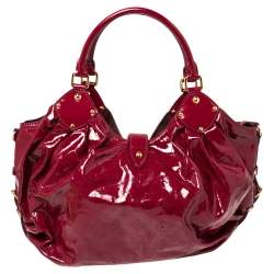 Pre Owned Louis Vuitton Cerise Mahina Patent Leather Limited Edition Surya L Bag