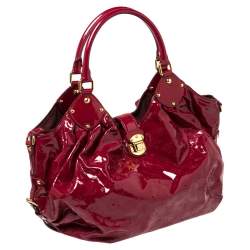 Pre Owned Louis Vuitton Cerise Mahina Patent Leather Limited Edition Surya L Bag