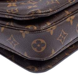Pre Owned Louis Vuitton Monogram Canvas Pochette Metis Bag