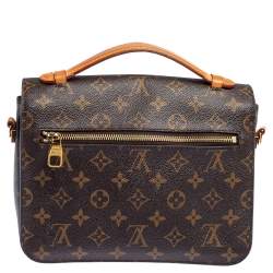 Pre Owned Louis Vuitton Monogram Canvas Pochette Metis Bag
