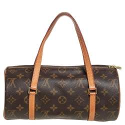Pre Owned Louis Vuitton Monogram Canvas and Leather Papillon 28 Bag