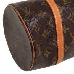 Pre Owned Louis Vuitton Monogram Canvas and Leather Papillon 28 Bag