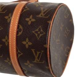 Pre Owned Louis Vuitton Monogram Canvas and Leather Papillon 28 Bag