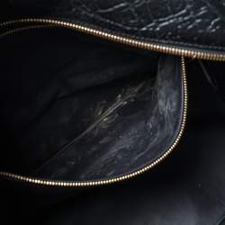 Pre Owned Louis Vuitton Black Cuir Indra Duffel Bag