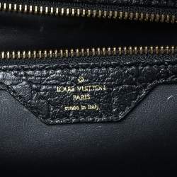 Pre Owned Louis Vuitton Black Cuir Indra Duffel Bag