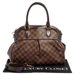 Pre Owned Louis Vuitton Damier Ebene Canvas Trevi PM Bag