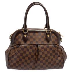 Pre Owned Louis Vuitton Damier Ebene Canvas Trevi PM Bag