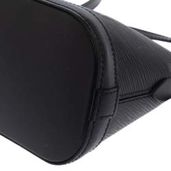 Pre Owned حقيبة لوي فيتون "ألما" ميني جلد إيبي أسود 