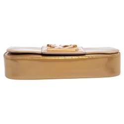 Pre Owned Louis Vuitton Beige Poudre Vernis Sobe Clutch