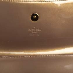 Pre Owned Louis Vuitton Beige Poudre Vernis Sobe Clutch