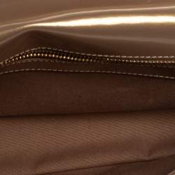 Pre Owned Louis Vuitton Beige Poudre Vernis Sobe Clutch