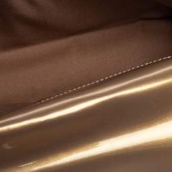 Pre Owned Louis Vuitton Beige Poudre Vernis Sobe Clutch