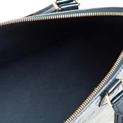 Pre Owned Louis Vuitton Dark Green Monogram Vernis Alma PM Bag