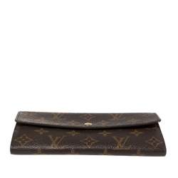 Pre Owned Louis Vuitton Monogram Canvas Sarah Wallet