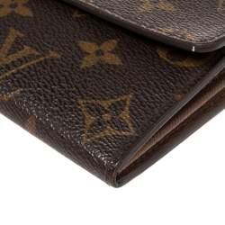 Pre Owned Louis Vuitton Monogram Canvas Sarah Wallet