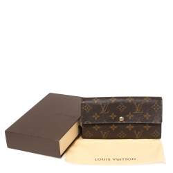 Pre Owned Louis Vuitton Monogram Canvas Sarah Wallet