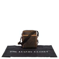 Pre Owned Louis Vuitton Terre Damier Geant Canvas Mini Citadin Messenger Bag