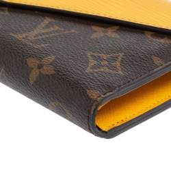 Pre Owned محفظة لوي فيتون ماري-لو كانفاس مونوغرامي وجلد إيبي