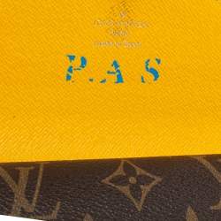 Pre Owned محفظة لوي فيتون ماري-لو كانفاس مونوغرامي وجلد إيبي