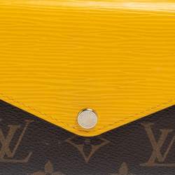 Pre Owned محفظة لوي فيتون ماري-لو كانفاس مونوغرامي وجلد إيبي