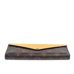 Pre Owned محفظة لوي فيتون ماري-لو كانفاس مونوغرامي وجلد إيبي