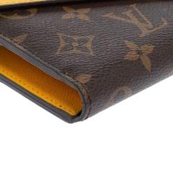 Pre Owned محفظة لوي فيتون ماري-لو كانفاس مونوغرامي وجلد إيبي