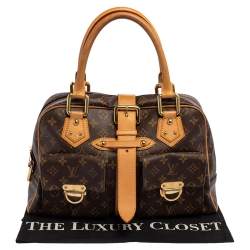 Pre Owned حقيبة لوي فيتون مانهاتن كانفاس مونوغرامي GM