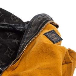 Pre Owned Louis Vuitton Black Monogram Denim Neo Cabby MM Bag