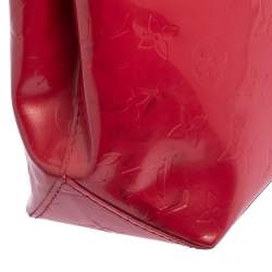 Pre Owned Louis Vuitton Framboise Monogram Vernis Reade PM Bag