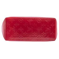 Pre Owned Louis Vuitton Framboise Monogram Vernis Reade PM Bag