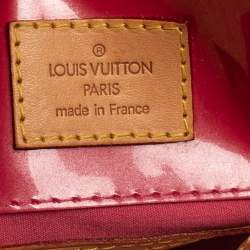 Pre Owned Louis Vuitton Framboise Monogram Vernis Reade PM Bag