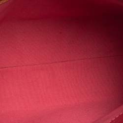 Pre Owned Louis Vuitton Framboise Monogram Vernis Reade PM Bag