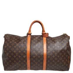 Pre Owned حقيبة لوي فيتون  كيبال باندولير 55 كانفاس مونوغرامي