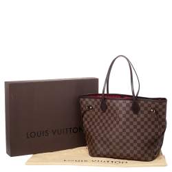 Louis Vuitton Damier Ebene Canvas Neverfull MM Bag