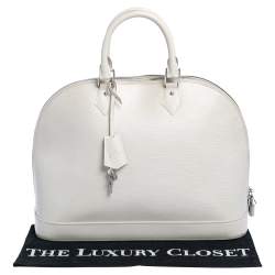 Pre Owned Louis Vuitton Ivorie Epi Leather Alma GM Bag