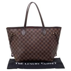 Louis Vuitton Damier Ebene Canvas Neverfull MM Bag