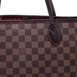 Louis Vuitton Damier Ebene Canvas Neverfull MM Bag