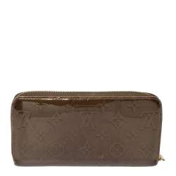 Louis Vuitton Vert Olive Monogram Vernis Zippy Wallet