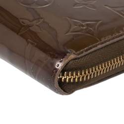 Louis Vuitton Vert Olive Monogram Vernis Zippy Wallet