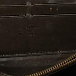 Louis Vuitton Vert Olive Monogram Vernis Zippy Wallet