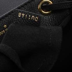 Pre Owned Louis Vuitton Black Calfskin Leather Mini Lockme Backpack