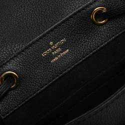 Pre Owned Louis Vuitton Black Calfskin Leather Mini Lockme Backpack