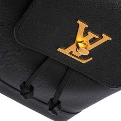 Pre Owned Louis Vuitton Black Calfskin Leather Mini Lockme Backpack
