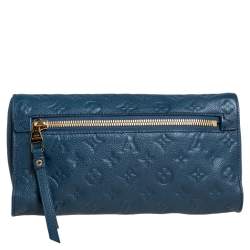 Pre Owned Louis Vuitton Orage Monogram Empreinte Leather Petillante Clutch