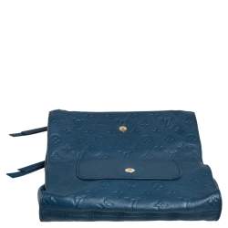 Pre Owned Louis Vuitton Orage Monogram Empreinte Leather Petillante Clutch