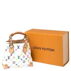مملوكة مسبقًا Louis Vuitton White Multicolore Monogram Canvas Audra Bag