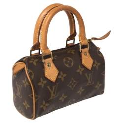 Pre Owned Louis Vuitton Monogram Canvas Speedy Nano Bag