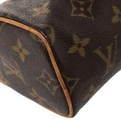 Pre Owned Louis Vuitton Monogram Canvas Speedy Nano Bag